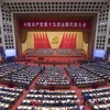 Các đại biểu tham dự Đại hội XIX Trung Quốc ở Bắc Kinh. (Nguồn: THX/TTXVN)