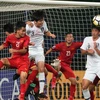 U19 Việt Nam (áo đỏ) chia tay giải U19 châu Á sau khi thua cả ba trận. (Nguồn: AFC)