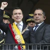 Ông Daniel Noboa tuyên thệ nhậm chức Tổng thống Ecuador tại Quito, ngày 23/11/2023. (Ảnh: AFP/TTXVN)