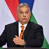 Thủ tướng Hungary Viktor Orban phát biểu tại cuộc họp báo ở Budapest. (Ảnh: AFP/TTXVN)