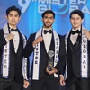 Á vương 4 Lê Hữu Đạt (ngoài cùng bên trái) tại chung kết Mister Global 2023. (Ảnh: BTC)