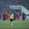 Đội tuyển Malaysia đã có một trận đấu đầy quyết tâm nhưng Việt Nam mới là đội xuất sắc hơn để giành chiến thắng. (Ảnh: Trọng Đạt/TTXVN)