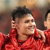 Nụ cười rạng rỡ của Quang Hải - cầu thủ xuất sắc của đội tuyển Việt Nam trong hành trình chinh phục AFF Suzuki Cup 2018. (Ảnh: Trọng Đạt/TTXVN)