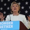 Bà Hillary Clinton trong chiến dịch tranh cử ở Dade City, bang Florida ngày 1/11. (Nguồn: AFP/TTXVN) 