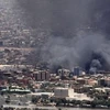 Khói bốc lên sau một trận giao tranh ở Sudan. (Ảnh minh họa. AFP/TTXVN) 