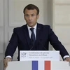 Tổng thống Pháp Emmanuel Macron phát biểu trong một cuộc họp báo tại Paris ngày 27/9/2020. (Ảnh: AFP/TTXVN)