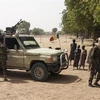 Binh sỹ Cộng hòa Chad được triển khai tại khu vực Koundoul, cách thủ đô N'Djamena 25km. (Ảnh: AFP/TTXVN)