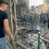 Hiện trường một vụ nổ bom tại thị trấn Sayyida Zeinab, ngoại ô Damascus (Syria), ngày 27/7/2023. (Ảnh: AFP/TTXVN)