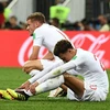 Nỗi buồn của các tuyển thủ Anh sau khi để thua 1-2 trước đội Croatia trong trận bán kết World Cup 2018 diễn ra ở Moskva, Nga ngày 11/7. (Nguồn: AFP/ TTXVN)