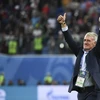 Huấn luyện viên Didier Deschamps mừng chiến thắng của đội tuyển Pháp sau trận bán kết World Cup 2018 giữa Pháp và Bỉ tại Saint Petersburg, Nga ngày 10/7. (Nguồn: AFP/ TTXVN)