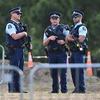 Cảnh sát New Zealand gác tại Christchurch ngày 20/3/2019. (Ảnh: AFP/ TTXVN)
