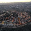 Toàn cảnh khu định cư Tekoa của Israel tại khu Bờ Tây chiến đóng, phía nam Bethlehem, ngày 17/11/2020. (Ảnh: AFP/ TTXVN)