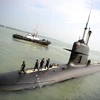Một tàu ngầm đóng tại Pháp đang ở cảng Klang năm 2009. (Nguồn: AFP)