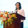Bà Phan Thị Thắng, Thứ trưởng Bộ Công Thương phát biểu. (Ảnh: TTXVN phát)