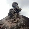 Núi lửa Anak Krakatau tại eo biển Sunda phun trào. (Nguồn: Reuters)