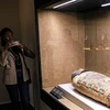 Cổ vật được trưng bày bên trong Bảo tàng Imhotep tại Saqqara, phía nam thủ đô Cairo, Ai Cập, ngày 3/12/2023. (Ảnh: THX/TTXVN)