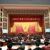 Các đại biểu tham dự Đại hội đại biểu toàn quốc lần thứ XIX Đảng Cộng sản Trung Quốc tại Bắc Kinh ngày 18/10. (Nguồn: THX/TTXVN)