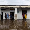 Một ngôi nhà bị ngập lụt do bão Ian tại Batabano, Cuba. (Ảnh: AFP/TTXVN)
