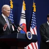 Tổng thống Mỹ Joe Biden và người đồng cấp Hàn Quốc Yoon Suk-yeol. (Ảnh: AP) 