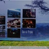 Bối cảnh một bộ phim được quay tại Đà Lạt được giới thiệu tại triển lãm “Đà Lạt – Khơi nguồn cảm hứng điện ảnh.” (Ảnh: Nguyễn Dũng/TTXVN)