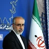 Người phát ngôn Bộ Ngoại giao Iran Nasser Kanaani phát biểu tại một cuộc họp báo ở Tehran. (Ảnh: IRNA/TTXVN)