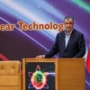 Người đứng đầu Cơ quan Năng lượng Nguyên tử Iran (AEOI) Mohammad Eslami phát biểu tại Tehran. (Ảnh: AFP/TTXVN)