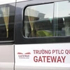 Xe đưa đón học sinh của Trường Tiểu học Gateway. (Ảnh: Minh Sơn/Vietnam+)