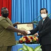 [Photo] Tổng thống Cộng hòa Sierra Leone thăm tỉnh An Giang 