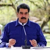 Tổng thống Venezuela Nicolas Maduro phát biểu tại Caracas ngày 21/3/2021. (Ảnh: AFP/TTXVN) 