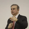 Cựu Chủ tịch tập đoàn sản xuất ôtô Renault-Nissan, ông Carlos Ghosn tại cuộc họp báo ở Beirut, Liban, ngày 8/1/2020. (Ảnh: AFP/TTXVN) 