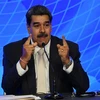 Tổng thống Venezuela Nicolas Maduro tại cuộc họp báo ở Caracas, ngày 12/6/2023. (Ảnh: AFP/TTXVN)