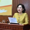 Thống đốc Ngân hàng Nhà nước Nguyễn Thị Hồng phát biểu chỉ đạo tại hội nghị
