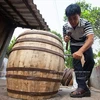 [Photo] Khám phá bí quyết làm trống của làng nghề Bình An