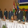 Đại diện các nước thành viên EAC tham dự hội nghị về cuộc khủng hoảng ở Burundi. (Ảnh: AFP/TTXVN)