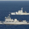 Các tàu Trung Quốc hoạt động tại vùng biển tranh chấp Senkaku/Điếu Ngư. (Nguồn: telegraph.co.uk)