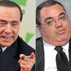 Cựu thủ tướng Berlusconi và nhà báo Lavitola cùng bị kết án 3 năm tù vì tội hối lộ. (Nguồn: ANSA)