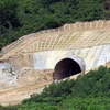 Dự án hầm đường bộ Phú Gia - Phước Tượng (Phú Lộc, Thừa Thiên-Huế). (Ảnh: TTXVN)