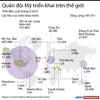 [Infographics] Quân đội Mỹ được triển khai trên khắp thế giới 