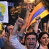 Người dân Armenia xuống đường biểu tình, phản đối công ty Mạng điện Armenia. (Ảnh: AFP)