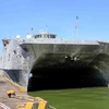 Tàu cao tốc USNS Millinocket cập cảng Tiên Sa. (Ảnh: Lê Lâm/Vietnam+)