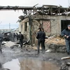 Hiện trương một vụ đánh bom khủng bố ở ngoại ô Makhachkala, Cộng hòa Dagestan, Liên bang Nga năm 2010. (Ảnh: PA) 