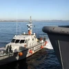 Tàu tuần tra của cơ quan biên giới EU (Frontex). (Ảnh: AFP)