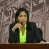 Ngoại trưởng Venezuela Delcy Rodriguez. (Nguồn: venezuelaaldia.com)