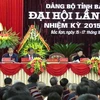 Đại hội đại biểu Đảng bộ tỉnh Bắc Kạn lần thứ XI, nhiệm kỳ 2015-2020. (Ảnh: Nguyễn Trình/TTXVN)