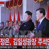 Ông Lưu Vân Sơn đã thường xuyên trò chuyện với ông Kim Jong-un trong suốt lễ duyệt binh kỷ niệm 70 năm ngày thành lập đảng Lao động Triều Tiên. (Nguồn: Yonhap/TTXVN)