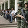 Quân đội Trung Quốc ở Khu tự trị Duy Ngô Nhĩ Tân Cương. (Nguồn: Reuters)