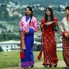 Các nữ sinh trong trang phục truyền thống Bhutan. (Nguồn: AFP/Getty Images) 