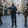 Cảnh sát đặc nhiệm tại trung tâm Brussels. (Ảnh: EPA) 