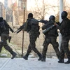 Lực lượng an ninh Thổ Nhĩ Kỳ trong chiến dịch chống Đảng Công nhân người Kurd. (Ảnh: Getty Images)