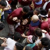Cảnh chen lấn kinh hoàng tại lễ hội Black Nazarene ở Philippines ngày 9/1. (Ảnh: Reuters)